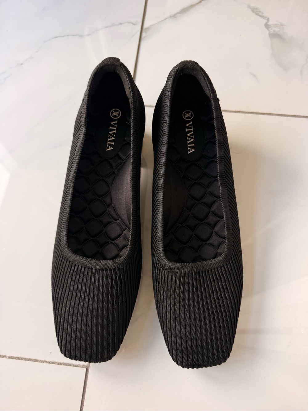Vivaia Shoes Womens Sz 39 Black Melody 2.0 Square Toe Block Heel Pumps